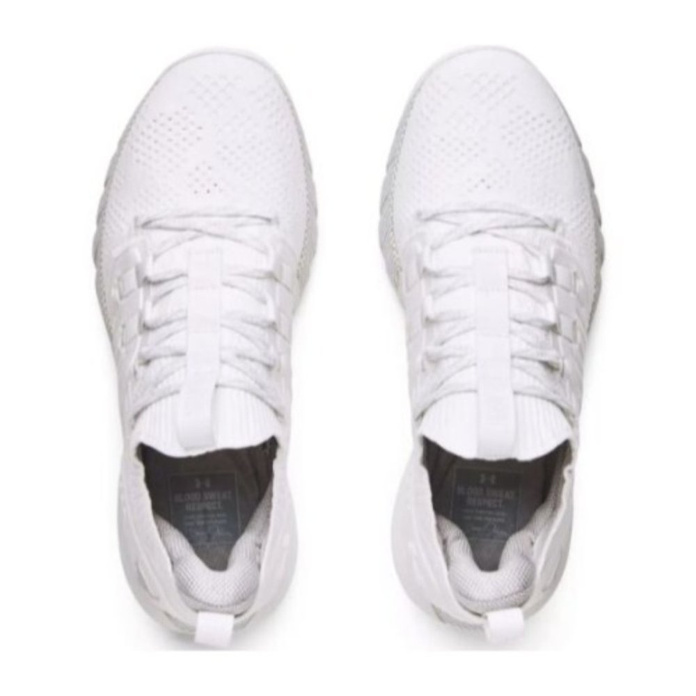 Under Armour HOVR Project Rock 3 Low Mens Shoes White 3023004-110 NEW Multi Sz - Picture 3 of 5